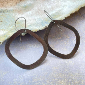 Industrialne kolczyki z miedzi c1132