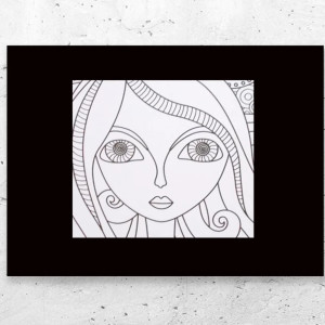 biało czarny plakat A4, dziewczyna plakat na ścianę,, skandynawski plakat do domu, czarno biały plakat z dziewczyną, mały plakat z twarzą dziewczyny