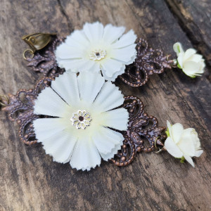 Klipsy boho  długie kwiaty polecam