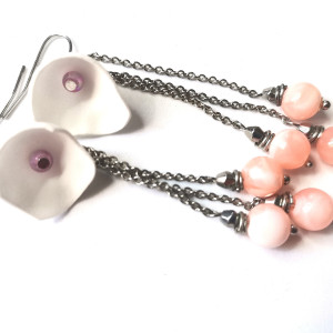 Kolczyki długie delikatne