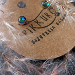 Zielone kolczyki na prezent