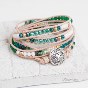 Bransoletka boho Emerald