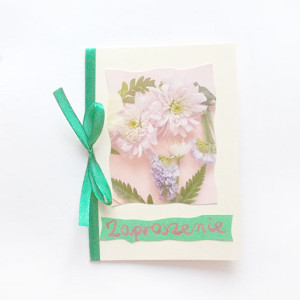 ogólne zaproszenie bez tekstu, uniwersalne zaproszenie, kwiaty zaproszenia, kwiatki zaproszenie na imprezę, proste zaproszenia, pastelowe zaproszenia