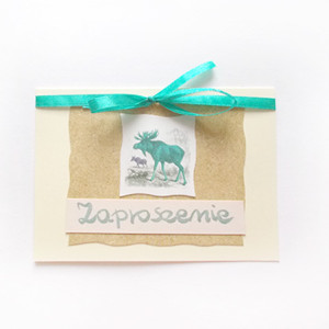 ogólne zaproszenie, eko zaproszenie bez tekstu, zwierzęta zaproszenie, vintage zaproszenie na imprezę, zaproszenia na różne okazje