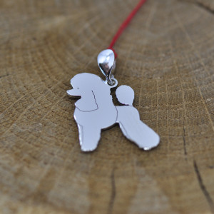 Pudel / pudelek - wisiorek z psem, srebro 925