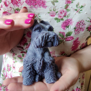 Świeca sojowa pies sznaucer