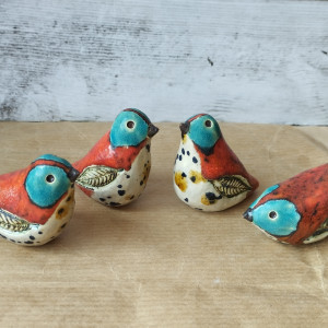 Ptaszki karminowo-turkusowe