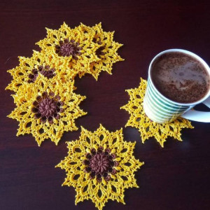 Podkladka pod kubek słonecznik