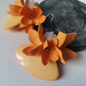 Kolczyki długie słoneczne kwiaty