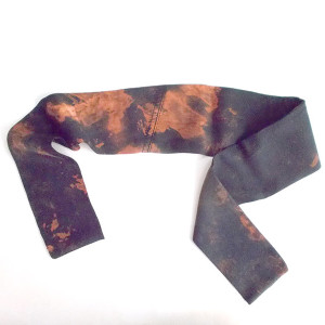 rudo czarna opaska, boho opaska, przepaska do włosów, grunge opaska na włosy, boho apaszka z wiskozy