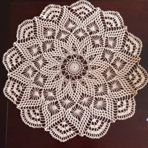 Serweta na okrągły stół 75cm ecru