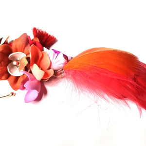 nausznica  kwiaty kolory boho