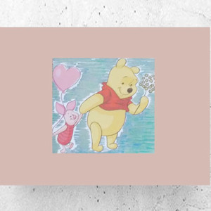 bajkowe plakaty do dziecięcego pokoju, Kubuś Puchatek plakat A4, Prosiaczek plakat 21x30, plakat z Kubusiem Puchatkiem, miś plakat A4, Kubuś Puchatek obrazek na ścianę, plakat z misiem