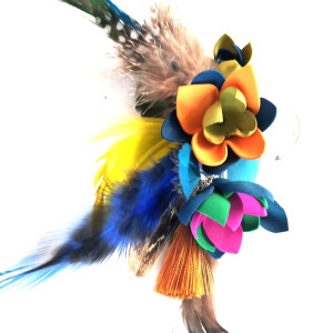 nausznica  kwiaty kolory boho