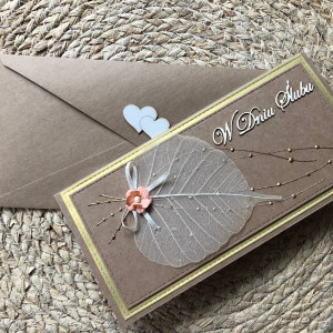 164,kartka na ślub  w eco z życzeniami