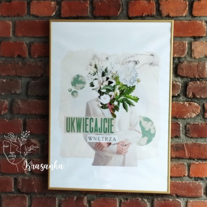 Kolaż cyfrowy motywacyjny autorski plakat 50x70cm