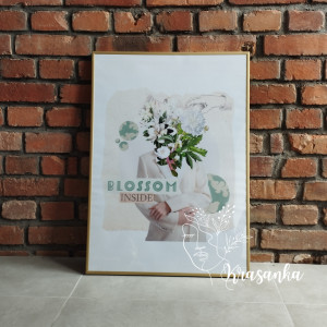 Kolaż cyfrowy motywacyjny autorski plakat 50x70cm