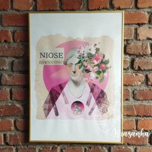 Kolaż cyfrowy motywacyjny autorski plakat 50x70cm