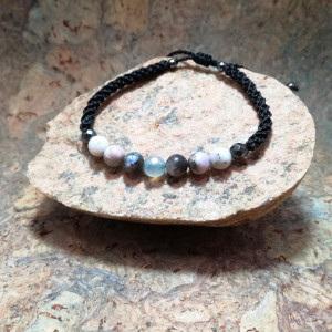 8m ~ bransoletka męska z Opalem i Agatem delfina dolls