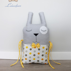 Poduszka królik, moduł ochraniacz do łóżeczka, dekoracja pokoju dziecięcego