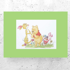 bajkowe plakaty dla dzieci, Kubuś Puchatek plakat A4, plakaty z Kubusiem Puchatkiem, ładne plakaty do dziecięcego pokoju, plakat dla chłopca, plakat dla dziewczynki, Kubuś Puchatek obrazek A4