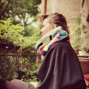 Komin patchworkowy kolorowy