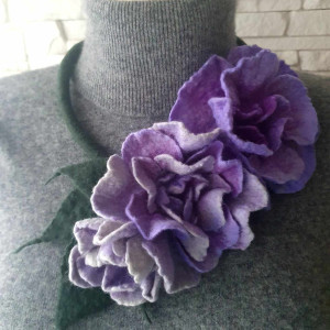 Naszyjnik w odcieniach fioletu