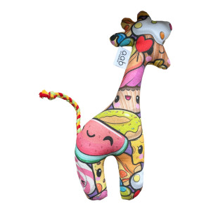 Żyrafa Funny Food - grzechotka z bawełny dla niemowlaka (425425)