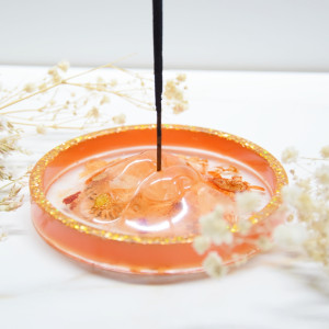 Podstawka na kadzidło Usta - pomarańcz