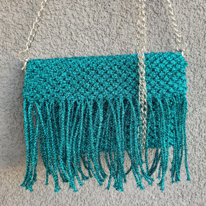 Torebka kopertówka frędzle