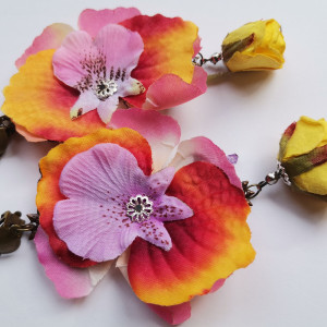 Klipsy kwiaty lekkie