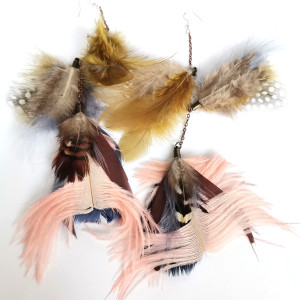 Kolczyki pióra lekkie