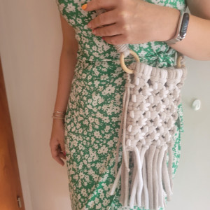 Torba listonoszka makrama