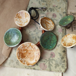 Etno naszyjnik + 2 pierścionki