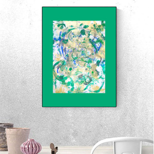 minimalistyczna grafika 30x40, nowoczesna dekoracja na ścianę, abstrakcyjny rysunek A3, abstrakcja do biura, minimalizm rysunek A3, obrazek do loftu