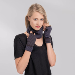 Mitenki - miękkie i ciepłe rękawiczki bez palców- czysta wełna merino