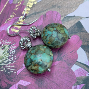 kolczyki z turkusów