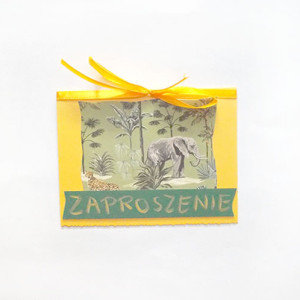 słoń zaproszenie ogólne, boho  zaproszenie na różne okazje, zaproszenie bez tekstu, puste zaproszenie, zwierzęta zaproszenia, ładne zaproszenia