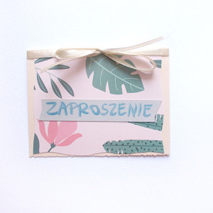 boho zaproszenie na różne okazje, liście zaproszenie bez tekstu, pastelowe zaproszenia na imprezę, modne zaproszenia, ładne zaproszenia