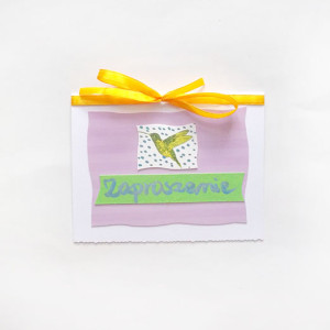 boho zaproszenia bez tekstu,  ptaszek zaproszenia na różne imprezy, koliber zaproszenie, proste zaproszenia, ogólne zaproszenia