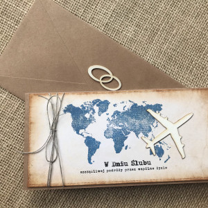 144, Kartka na ślub w szczęśliwą podróż