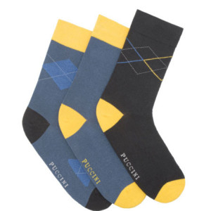 nowe skarpetki we wzory, 39-42 skarpetki z bawełny, wzorzyste skarpetki rozmiar 39-42, trójpak skarpet puccini, fajne skarpetki bawełniane