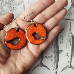 Kolczyki ażurowe ptaszki