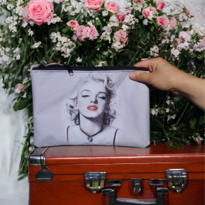 Kosmetyczka Marilyn Monroe DO TOREBKI, PIÓRNIK z wodoodpornej tkaniny kolekcja IKONY