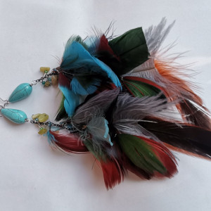 Kolczyki piora-odwiedzę panią po zmroku,