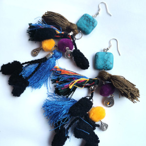 Kolczyki piora-odwiedzę panią po zmroku,