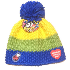 nowa czapka dla dziecka, dziecięca czapka wośp, ciepła czapka dla chłopca, zimowa czapka dla dziewczynki, wełna czapka z pomponem dla dzieci, wośp czapka rozmiar dziecięcy