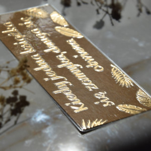 Zakładka do książki "On Paper" Gold