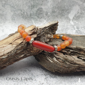 Bransoletka etno/orient/boho z karneolem