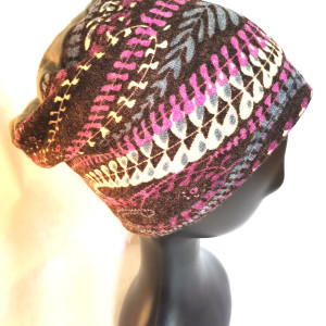 Czapka krótka ciepła boho